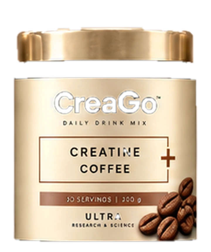 Official CreaGo Creatine + Coffee packaging