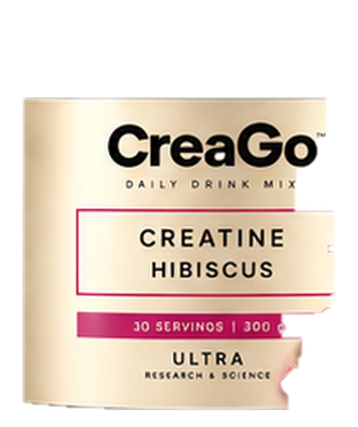 Official CreaGo Creatine + Hibiscus packaging